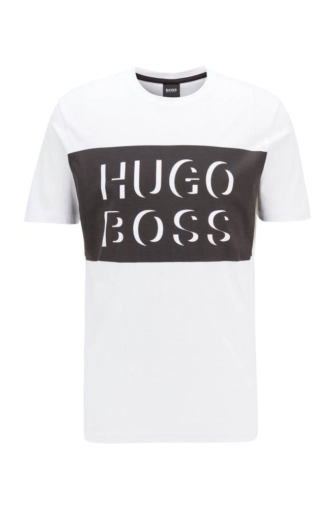 Hugo Boss Crew-neck T-shirt Svarte | s4DZcmtB