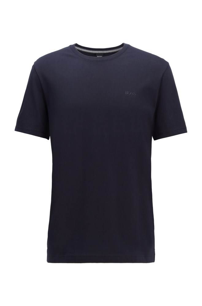 Hugo Boss Crew-neck logo T-shirt Mørke Blå | ZJcGAUnt