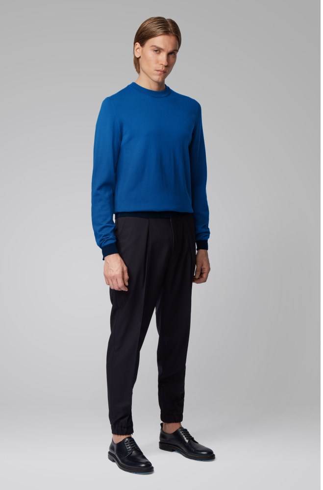 Hugo Boss Crew-neck sweater Blå | F17Wpy50