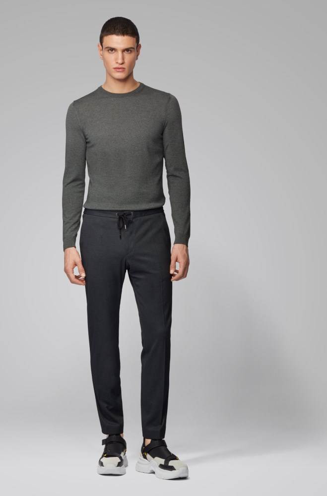 Hugo Boss Crew-neck sweater Grå | ek36h1Fq