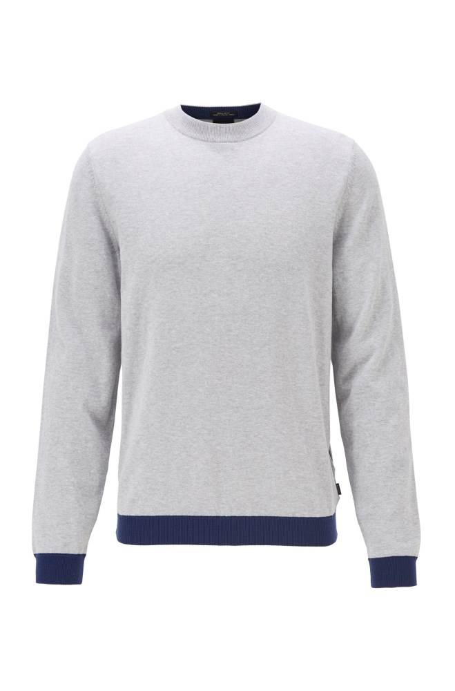 Hugo Boss Crew-neck sweater Lyse Grå | tjC8Bs13