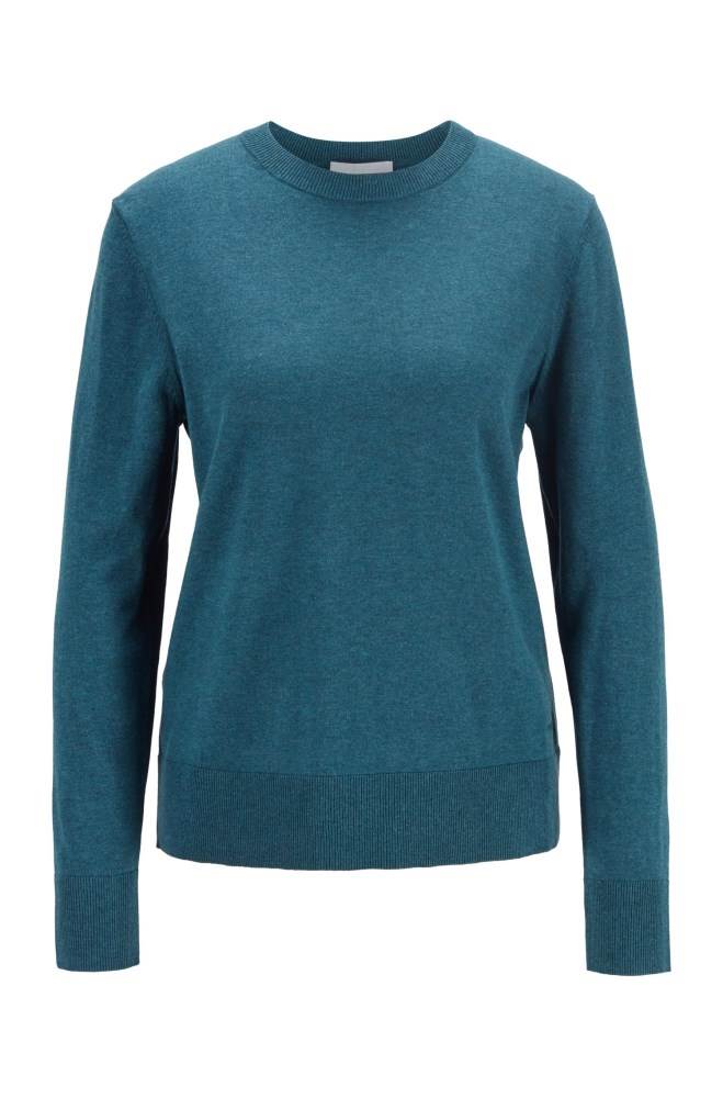 Hugo Boss Crew-neck sweater Mørke Blå | K5MynkFv