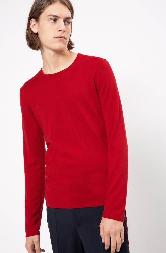 Hugo Boss Crew-neck sweater Rød | f43RlX8H