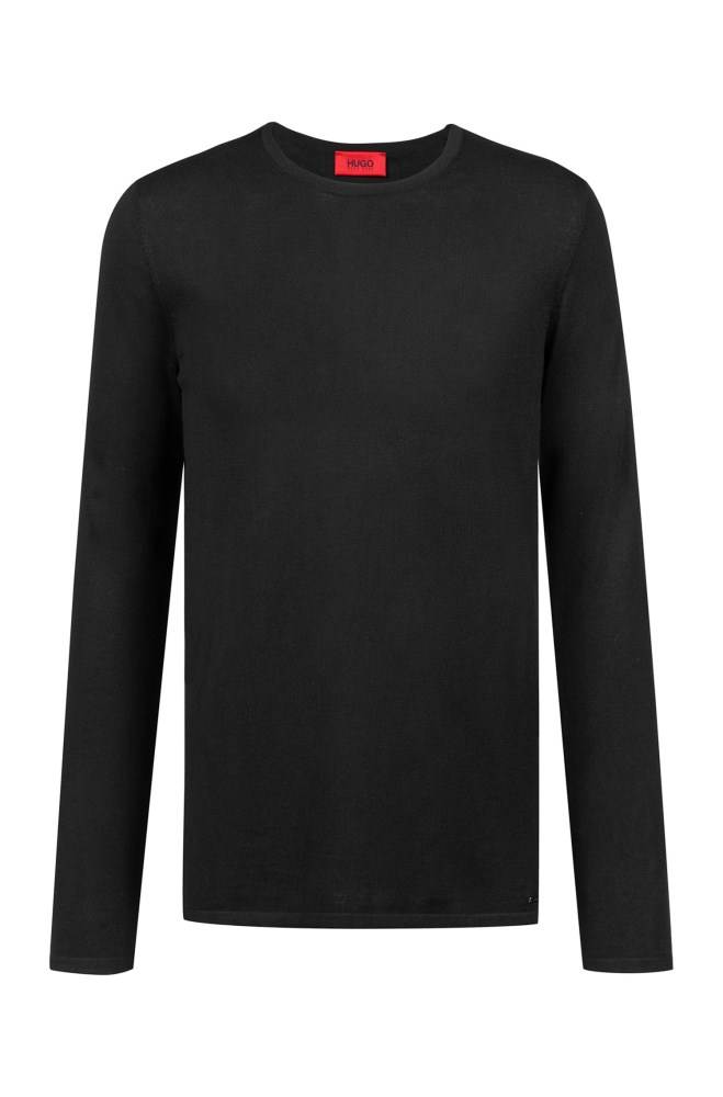 Hugo Boss Crew-neck sweater Svarte | 2gqrTI66