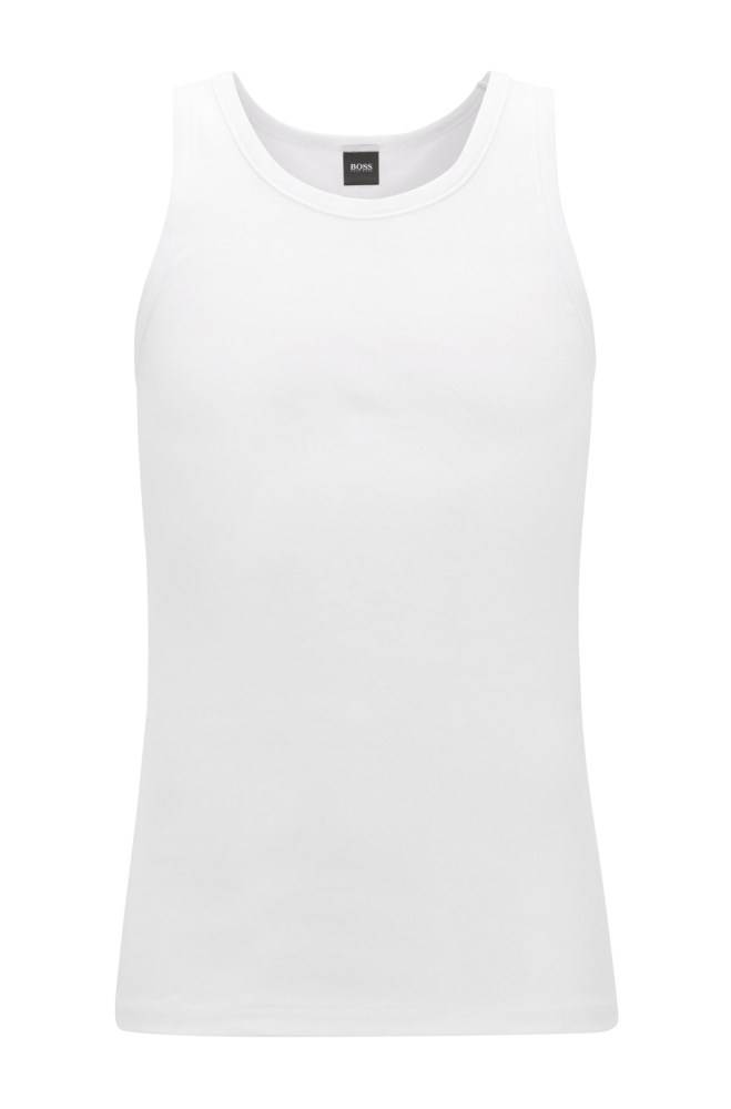 Hugo Boss Crew-neck underwear vest Hvite | 8gU51lGF