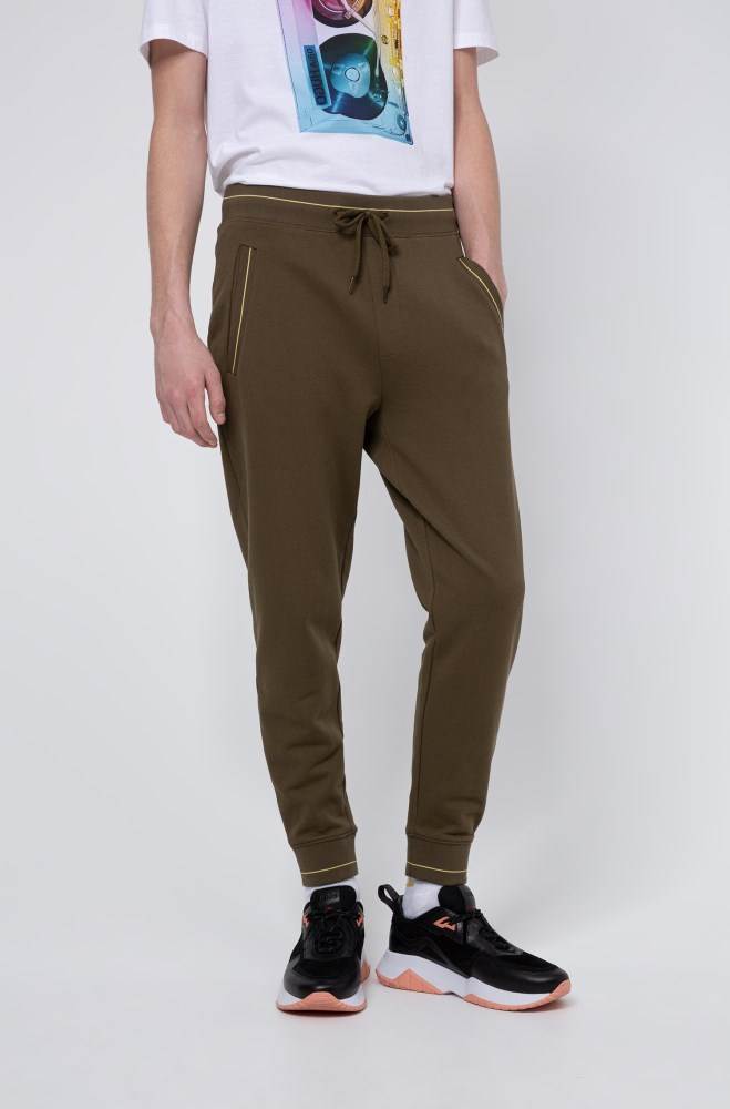 Hugo Boss Cuffed jogging trousers Khaki | GoqaIY9D