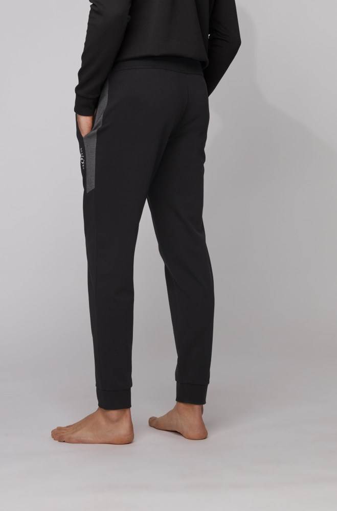 Hugo Boss Cuffed jogging trousers Svarte | KSyy6pGQ