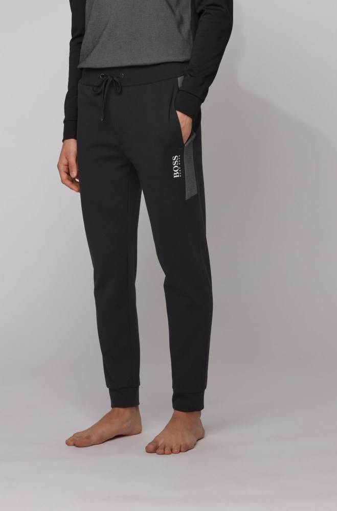 Hugo Boss Cuffed jogging trousers Svarte | KSyy6pGQ