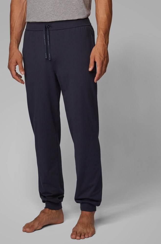 Hugo Boss Cuffed loungewear bottoms Mørke Blå | AJ0MDu9t