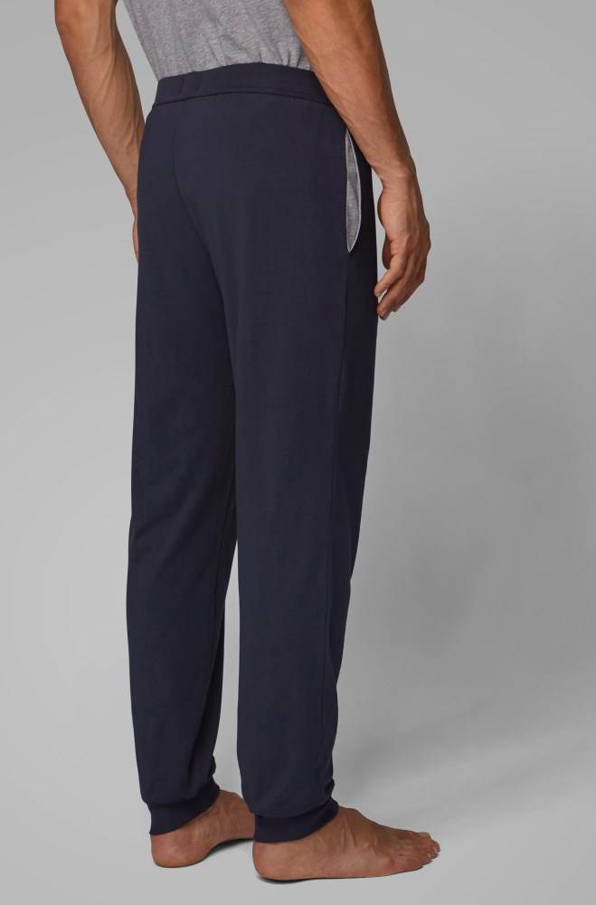 Hugo Boss Cuffed loungewear bottoms Mørke Blå | AJ0MDu9t