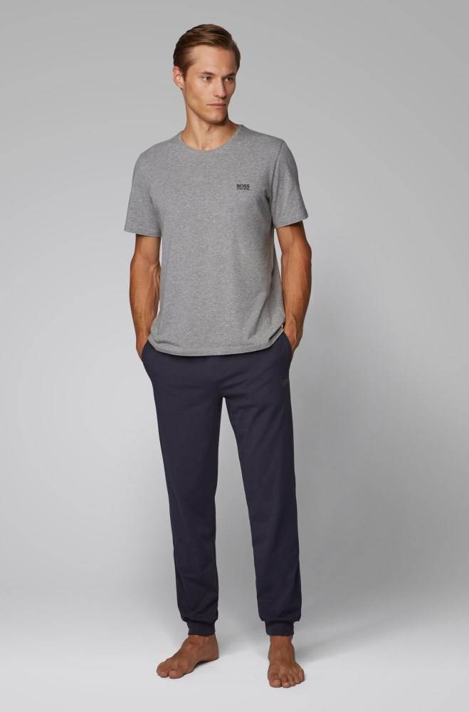 Hugo Boss Cuffed loungewear bottoms Mørke Blå | AJ0MDu9t