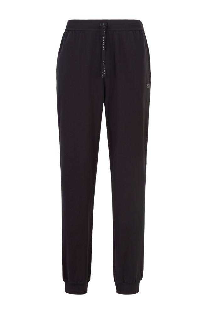 Hugo Boss Cuffed loungewear bottoms Svarte | V8zOfxOF