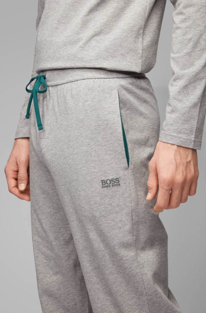 Hugo Boss Cuffed loungewear trousers Grå | GaaPGZDt