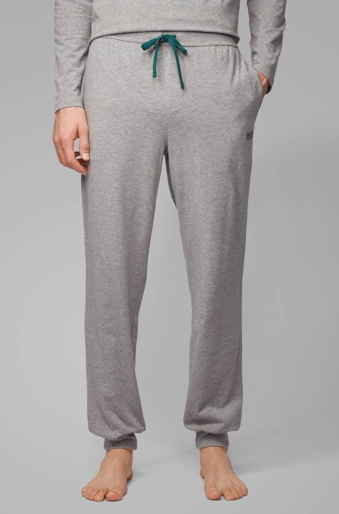 Hugo Boss Cuffed loungewear trousers Grå | GaaPGZDt