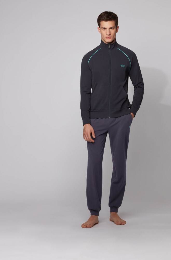 Hugo Boss Cuffed loungewear trousers Lyse Blå | ZZq2M55I