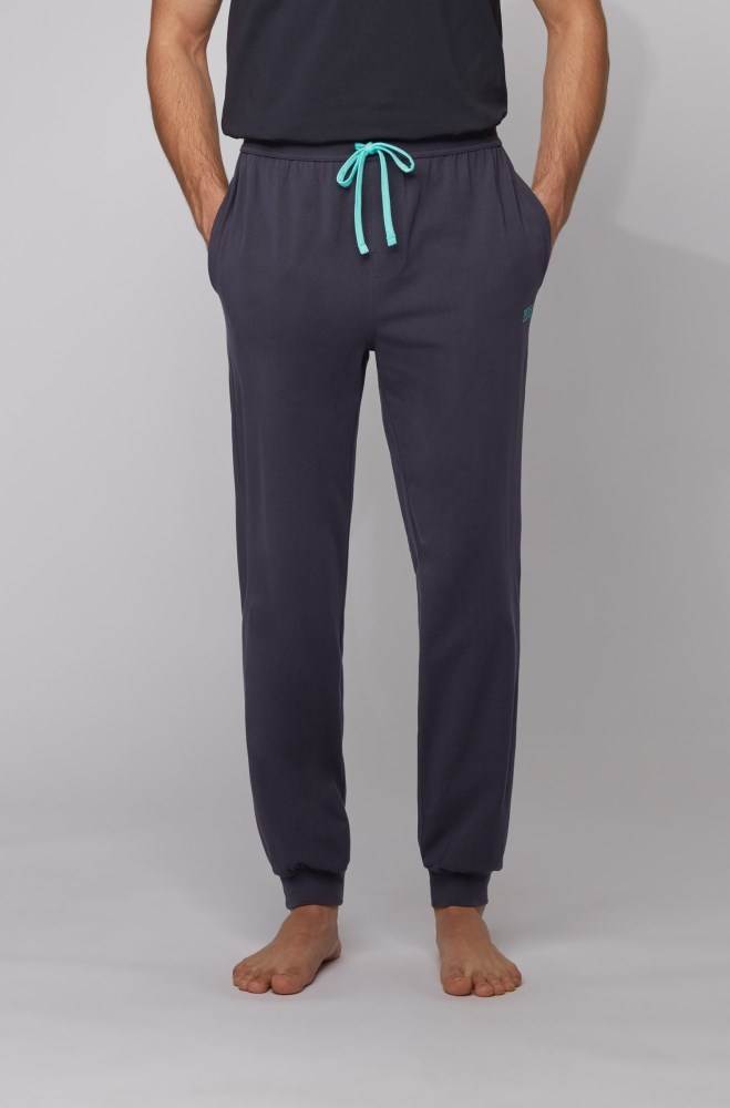 Hugo Boss Cuffed loungewear trousers Lyse Blå | dTcO3k3I