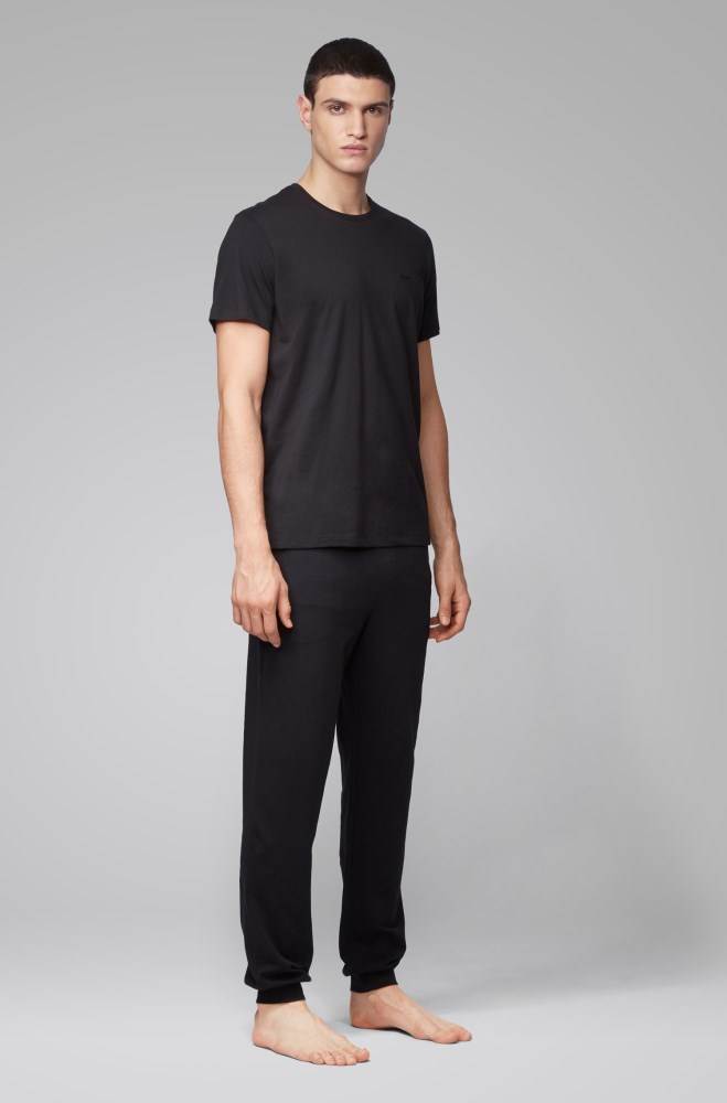 Hugo Boss Cuffed loungewear trousers Svarte | stzeoZmZ