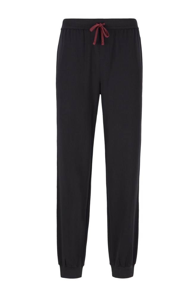 Hugo Boss Cuffed loungewear trousers Svarte | stzeoZmZ