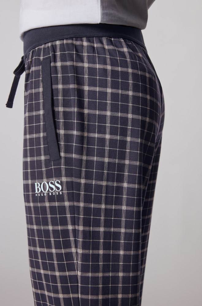 Hugo Boss Cuffed pyjama trousers Lyse Blå | tijEFKdX