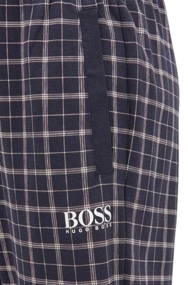 Hugo Boss Cuffed pyjama trousers Lyse Blå | tijEFKdX