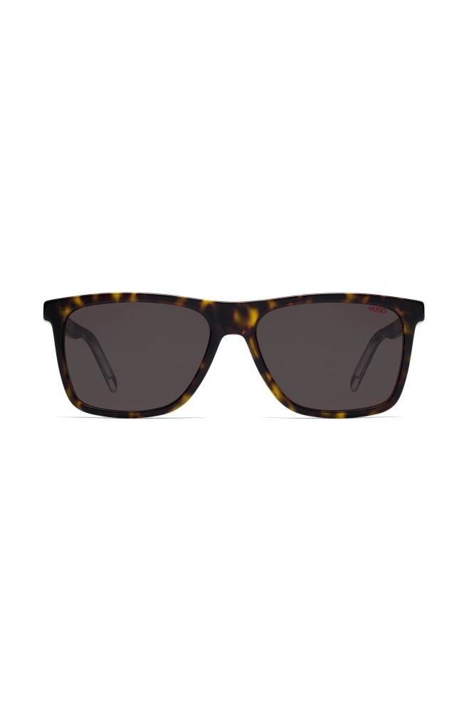 Hugo Boss Dark Havana and transparent sunglasses Patterned | mTJyDLV9