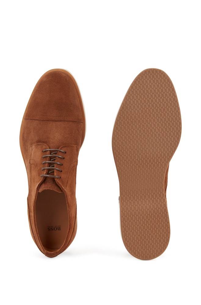 Hugo Boss Derby shoes Mørke Brune | 8QSV7DLc