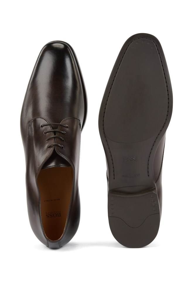 Hugo Boss Derby shoes Mørke Brune | kl1ffxwg