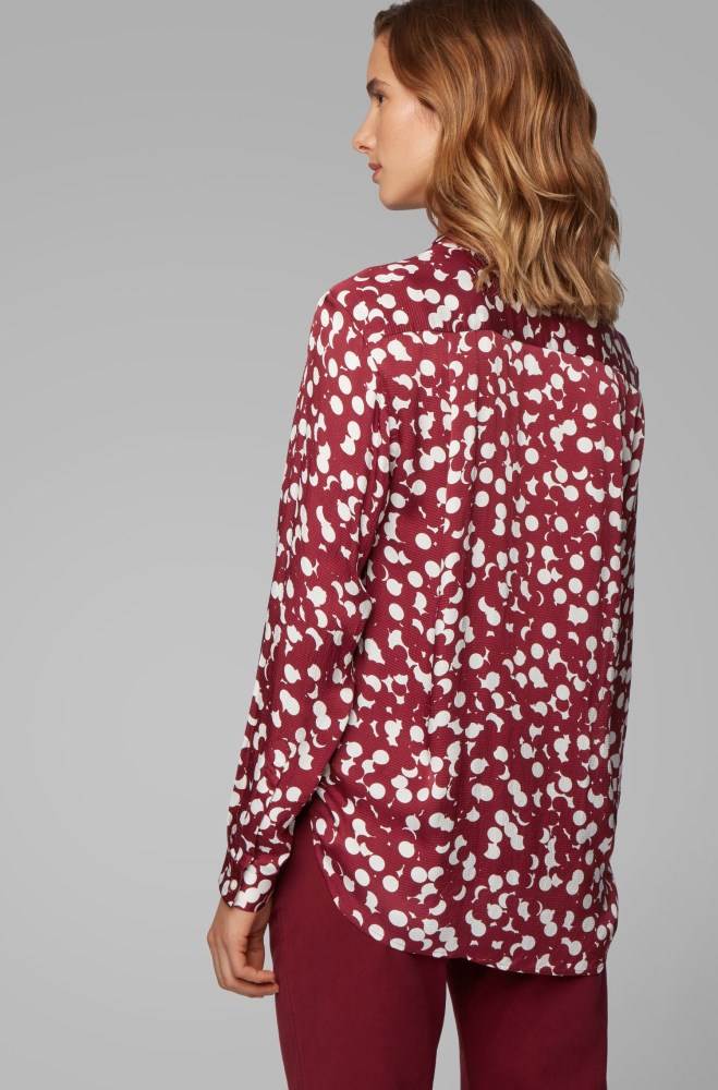 Hugo Boss Dot-print blouse Patterned | yAVgvg4h