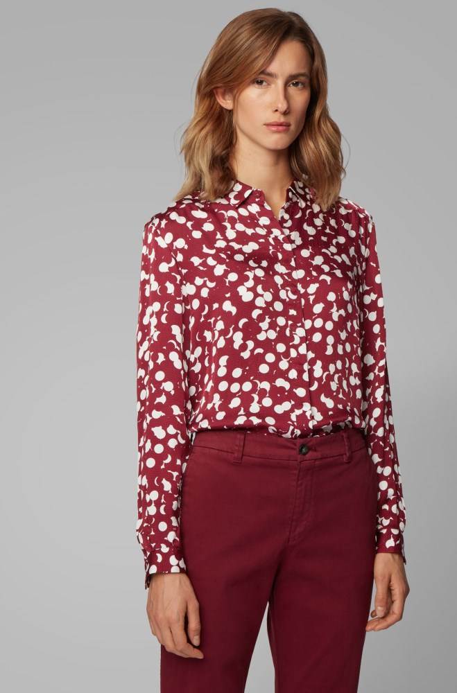 Hugo Boss Dot-print blouse Patterned | yAVgvg4h