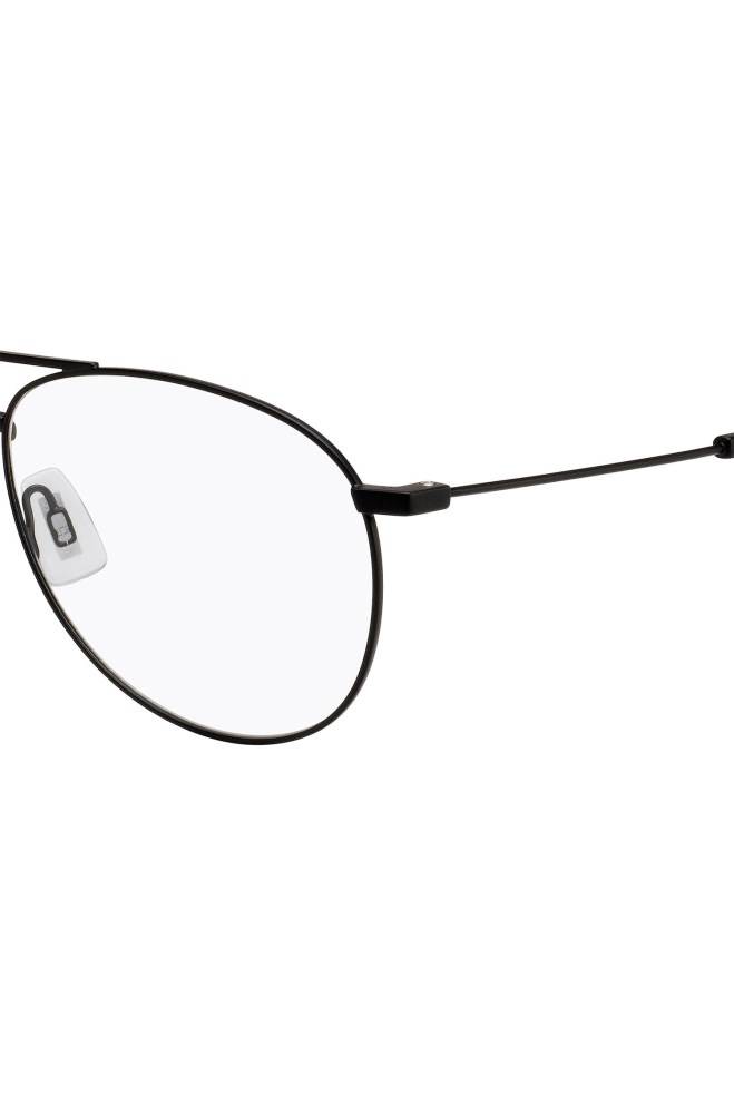 Hugo Boss Double-bridge optical glasses Svarte | DvFQhRfl