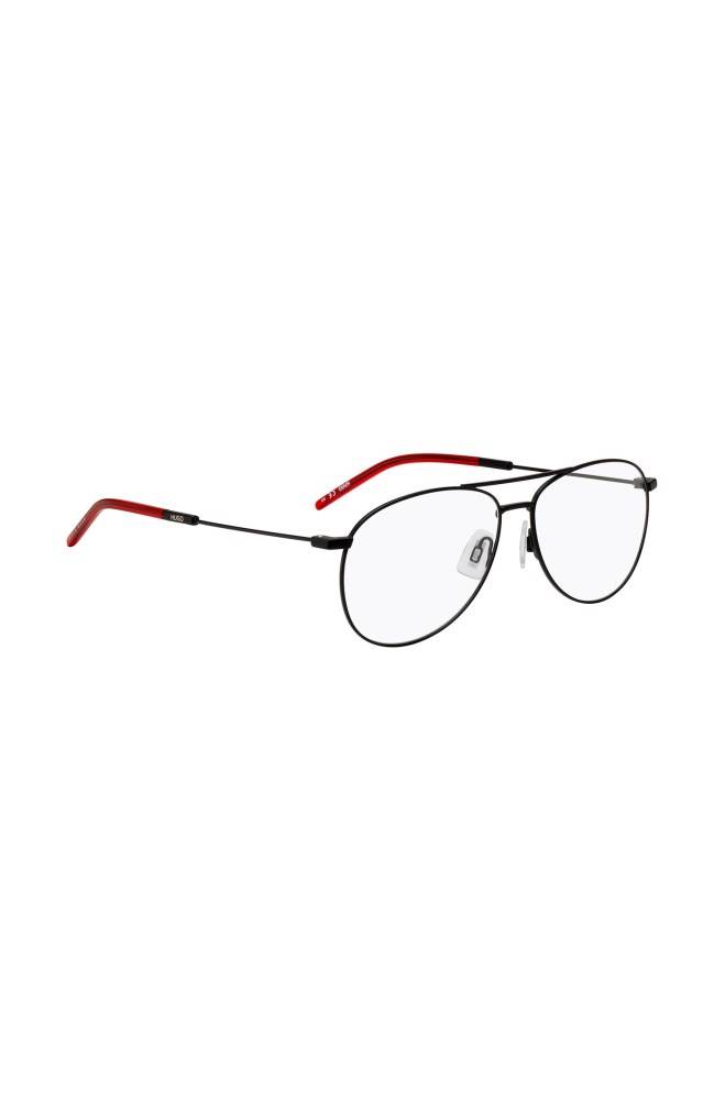 Hugo Boss Double-bridge optical glasses Svarte | DvFQhRfl