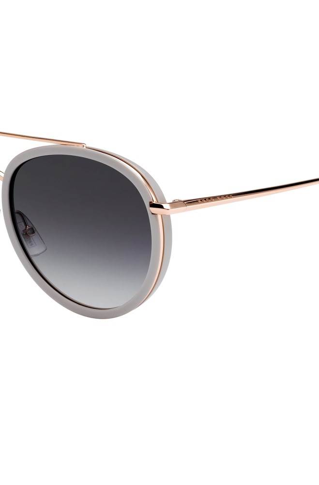 Hugo Boss Double-bridge sunglasses Gull | IgUJSTPg