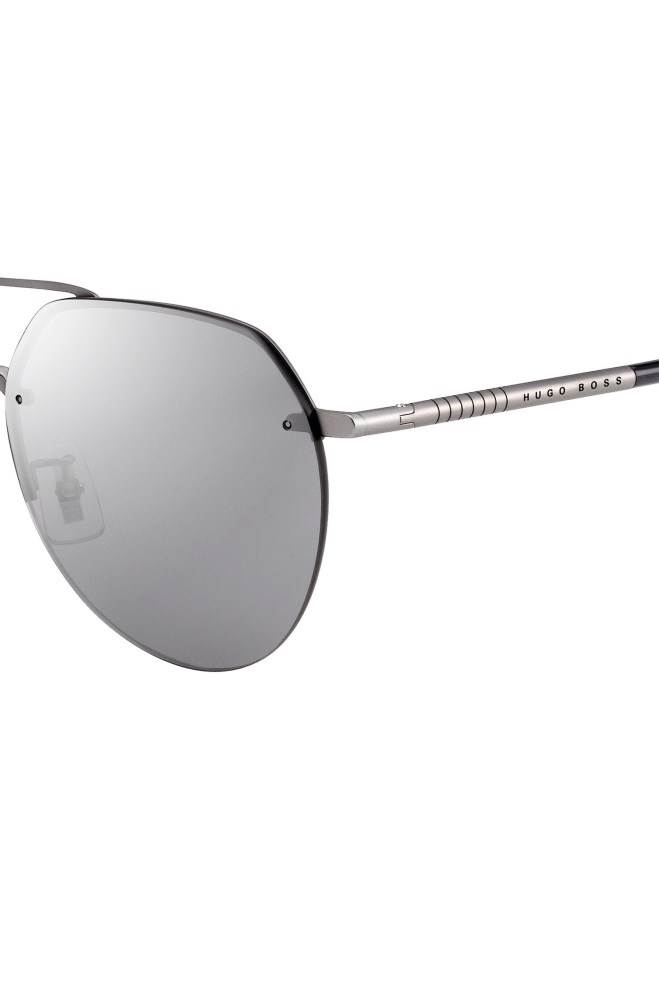 Hugo Boss Double-bridge sunglasses Sølv | TaXr82oC