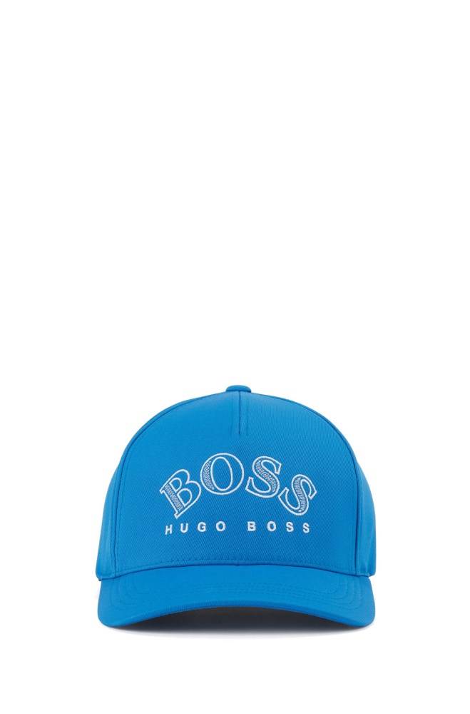 Hugo Boss Double-twill cap Blå | WpG6Wc1a