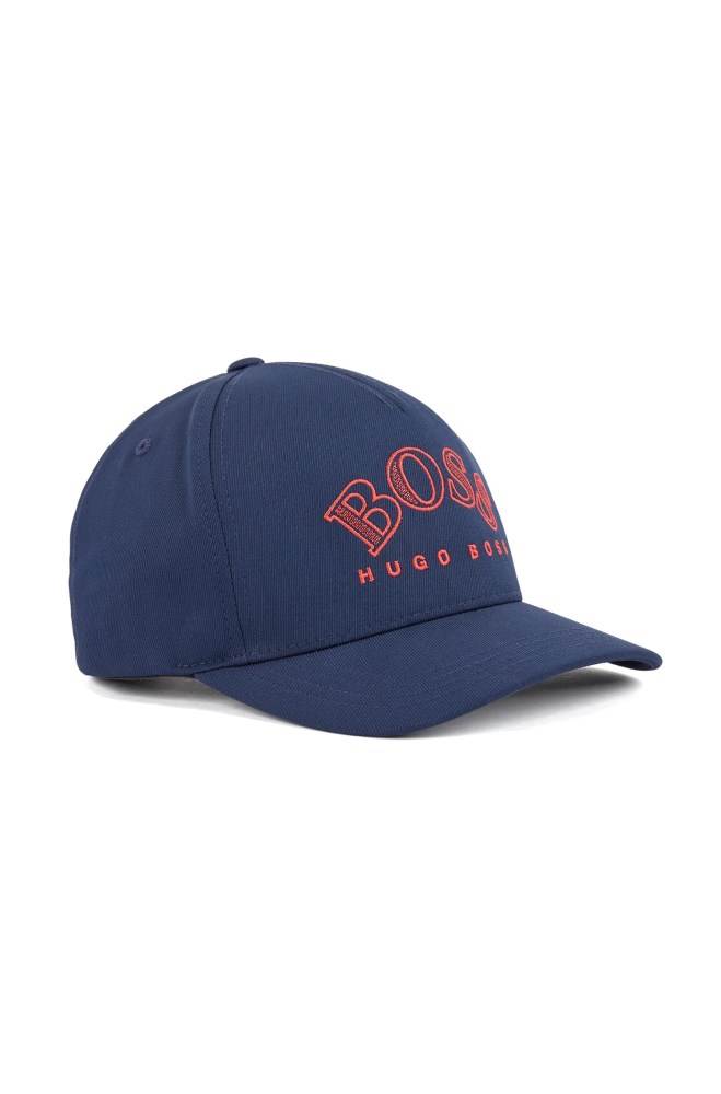 Hugo Boss Double-twill cap Mørke Blå | 9dAzGRf3