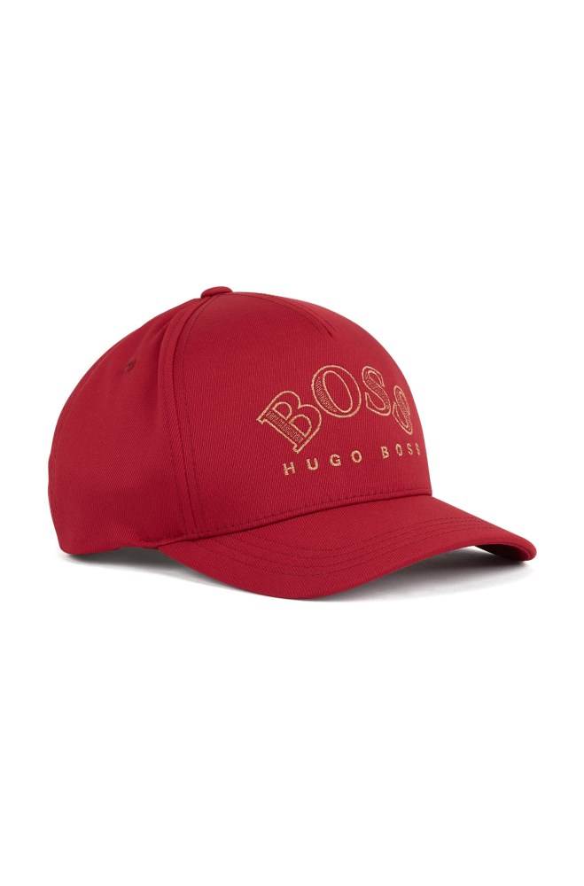 Hugo Boss Double-twill cap Rød | xGtiYcCE