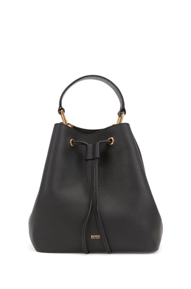 Hugo Boss Drawstring bucket bag Svarte | XI5iVU4i