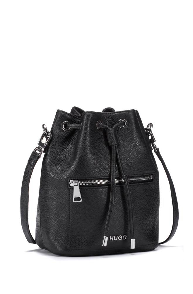 Hugo Boss Drawstring bucket bag Svarte | fYmS0vRp