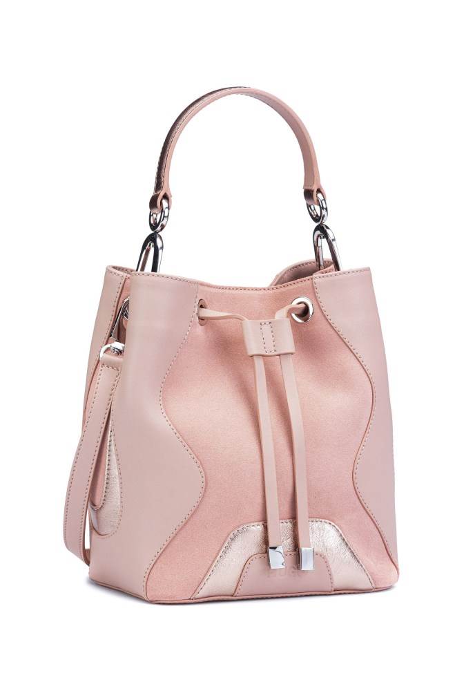 Hugo Boss Drawstring-close bucket bag Lyse Rosa | k6UyXti9