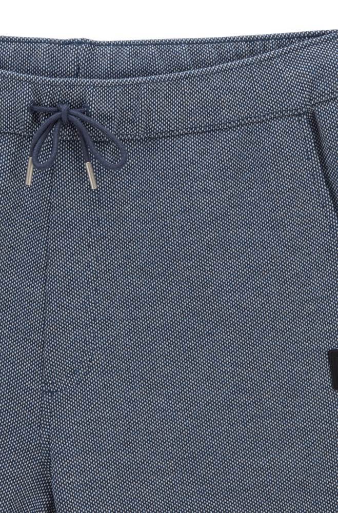 Hugo Boss Drawstring-waist shorts Mørke Blå | 4K5v5a3G