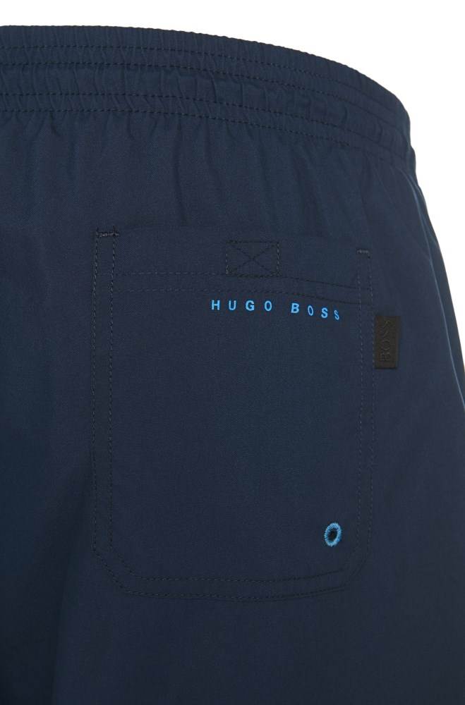 Hugo Boss Drawstring-waist swim shorts Mørke Blå | agrYmKjD