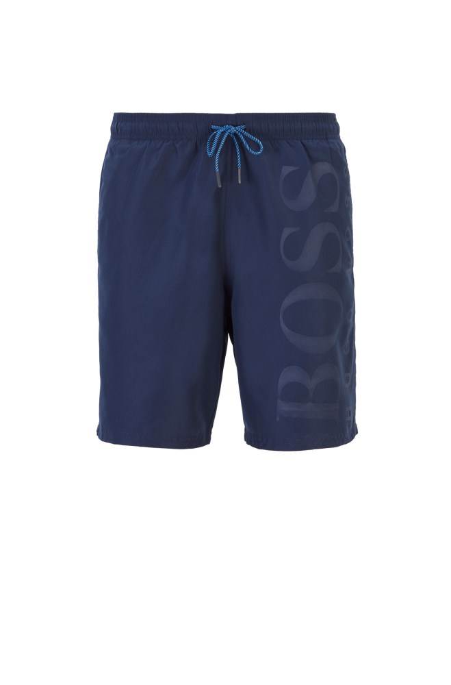 Hugo Boss Drawstring-waist swim shorts Mørke Blå | agrYmKjD