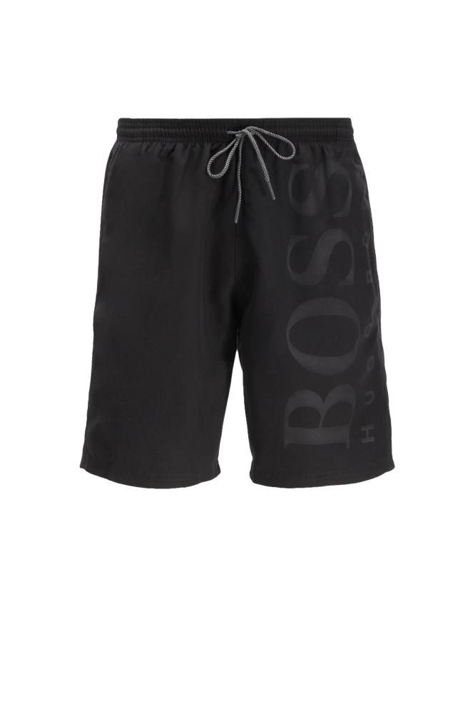 Hugo Boss Drawstring-waist swim shorts Svarte | gGDMxooN