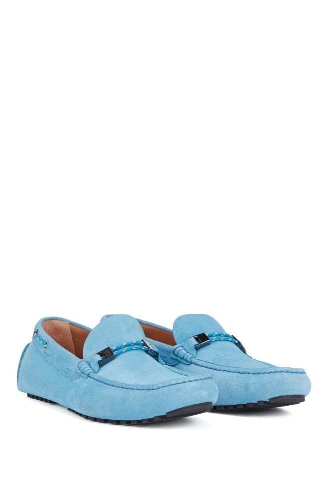 Hugo Boss Driver moccasins Lyse Blå | Udu9az2s