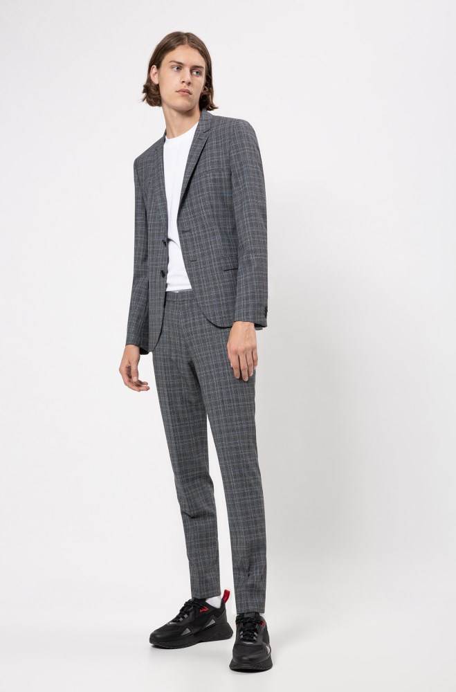 Hugo Boss Extra-slim-fit checked jacket Patterned | yDwssT45