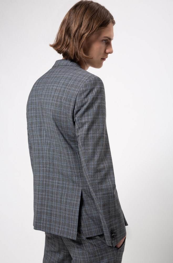 Hugo Boss Extra-slim-fit checked jacket Patterned | yDwssT45