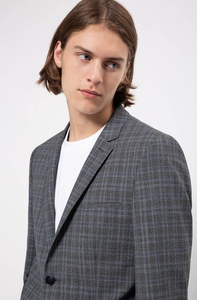 Hugo Boss Extra-slim-fit checked jacket Patterned | yDwssT45