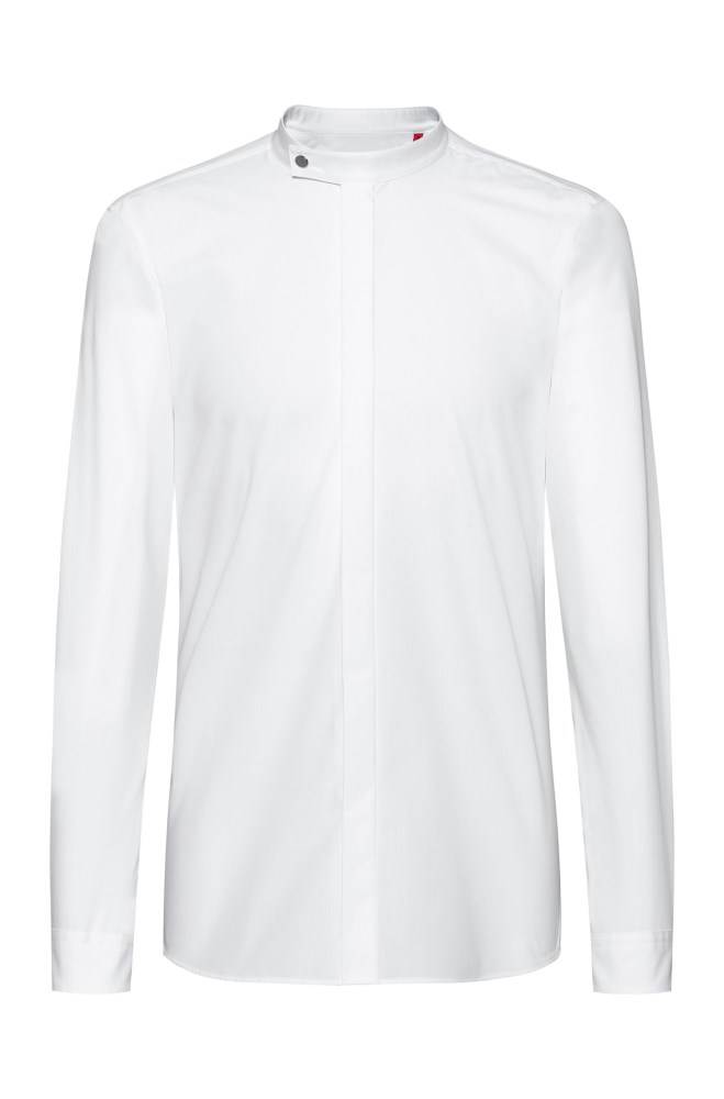 Hugo Boss Extra-slim-fit cotton shirt Hvite | LIWVQ4hx