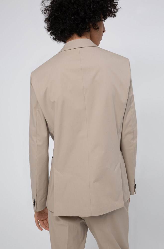 Hugo Boss Extra-slim fit jacket Beige | TEA7oBbE