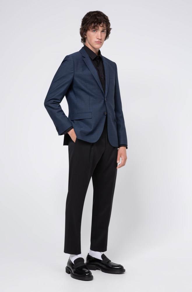 Hugo Boss Extra-slim-fit jacket Blå | GgrAA76L